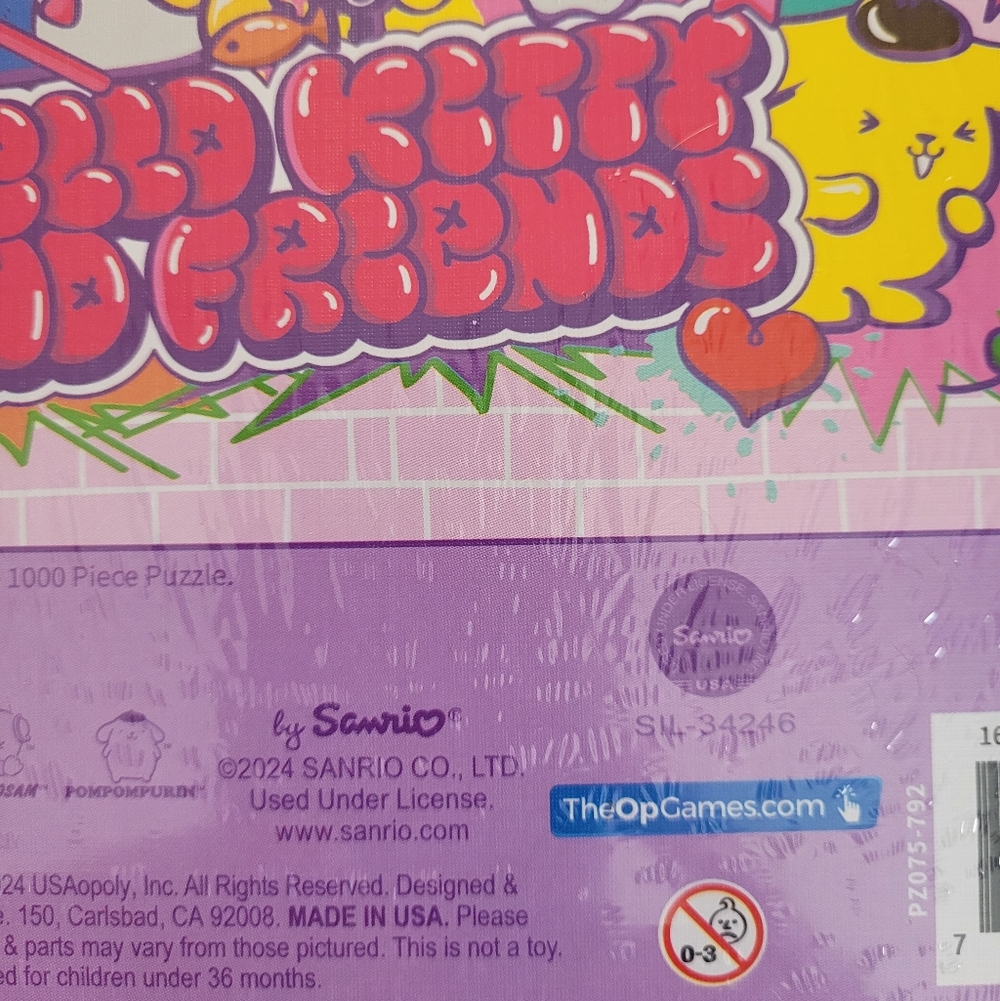 Hello Kitty & Friends “Tokyo Skate” 1000 Piece Jigsaw Puzzle Collectible SEALED - Picture 7 of 7